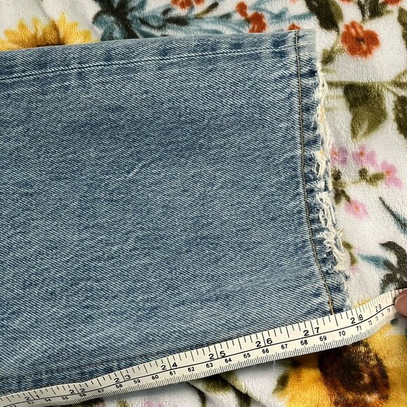 Agolde 90's Jeans Womens 27 Distressed High Rise Straight Leg Made USA - Picture 5 of 10